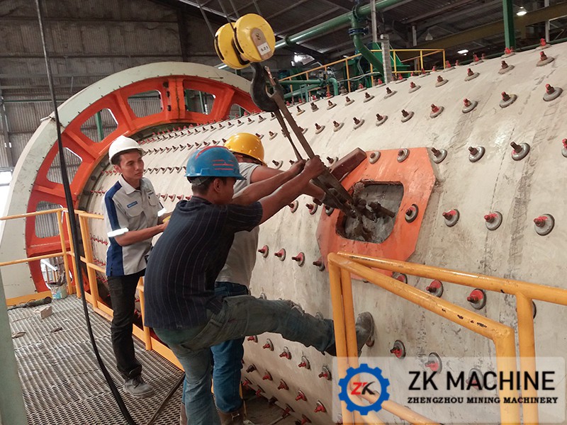 Indonesia Ball Mill Sand Making Project
